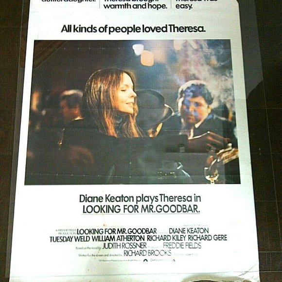 Film Poster Original Looking for Me Goodbar Diane Keaton & Richard Gere Movie - Picture 12 of 16